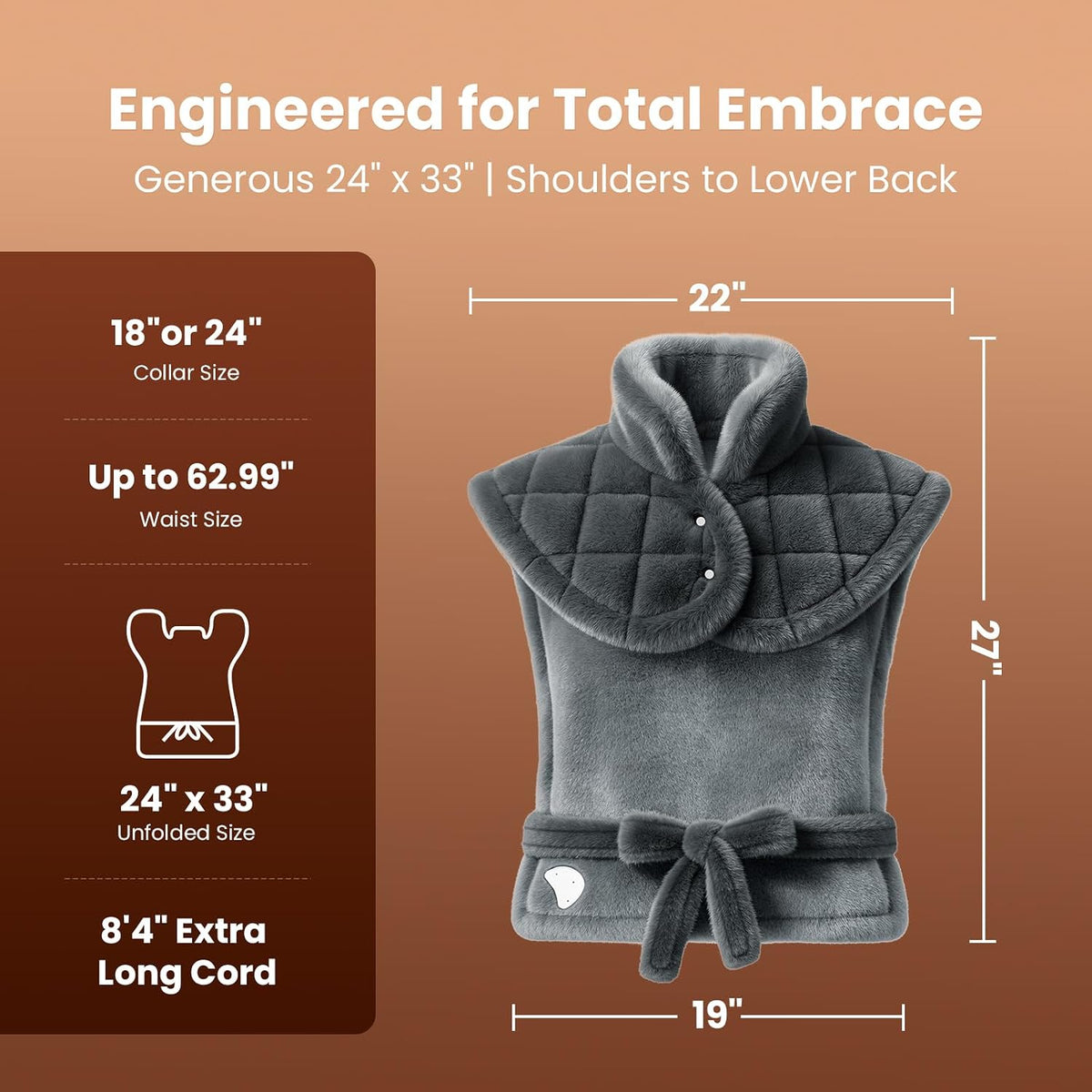BOB AND BRAD Weighted Heating Pad for Shoulders and Upper Back