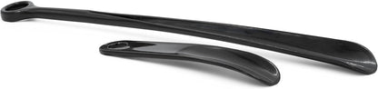 Panoware Set of 2, Extra Long Handle Shoe Horn and Travel Shoe Horn, Black