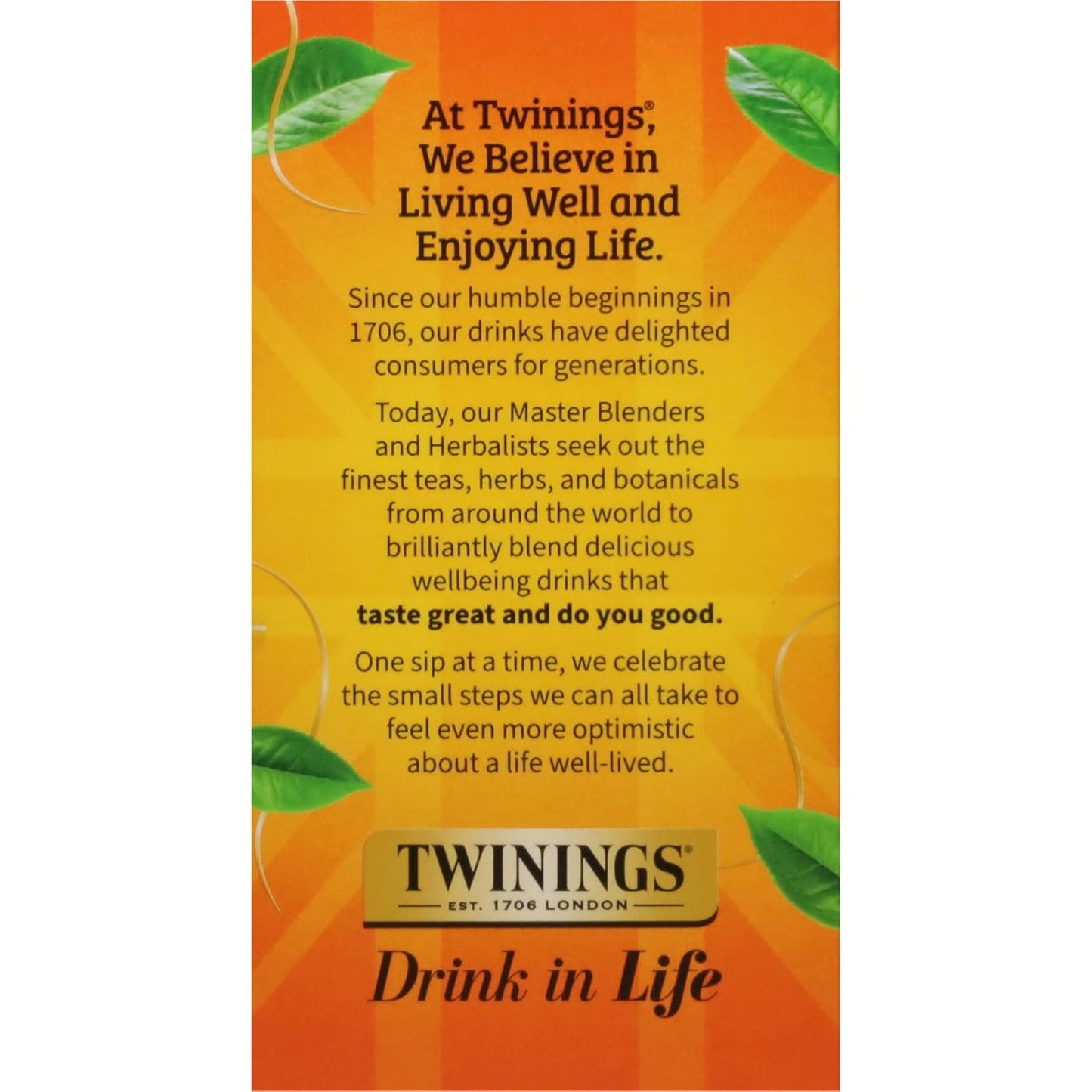Twinings Mango & Pineapple Herbal Tea Individually Wrapped Bags, 20 Count (Pack of 1), Naturally Caffeine-Free, Enjoy Hot or Iced, 20 Teabags