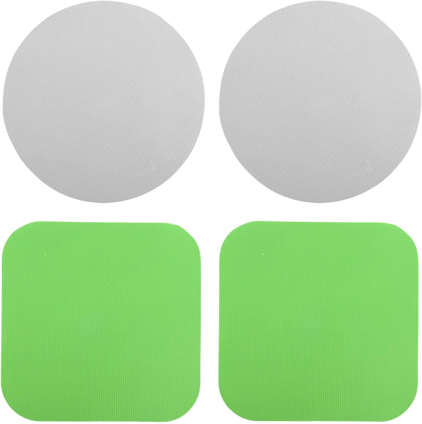LUTER 4pcs Jar Opener Gripper Pad for Seniors with Weak Hands, Rubber | Multi-function Silicone Bottle Opener Lid Cap Rubber Gripper Pads Kitchen Coasters Gadgets, Light Blue, Green