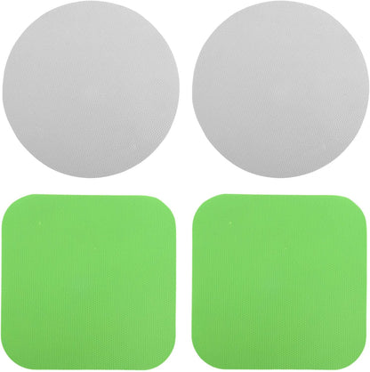 LUTER 4pcs Jar Opener Gripper Pad for Seniors with Weak Hands, Rubber | Multi-function Silicone Bottle Opener Lid Cap Rubber Gripper Pads Kitchen Coasters Gadgets, Light Blue, Green