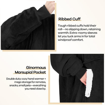 yescool Wearable Blanket Hoodie as Christmas Birthday Gifts for Women Mom - Colors B