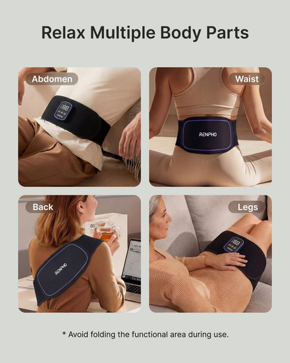 RENPHO Cordless Heating Pad for Back, FSA Eligible Red Light Therapy Belt | FSA Eligible Items Only List HSA Birthday Day Gifts for Men Women, Back Massager Support Lower Back Body, Sweatproof TPU