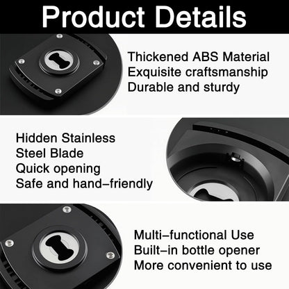 Beer Can Opener, 2 Pcs, Smooth Edge | Aluminum Can Top Remover, Can Cutter Top Remover, For 8-19 Oz Aluminum Soft Edge Cans, Household Bar Tool