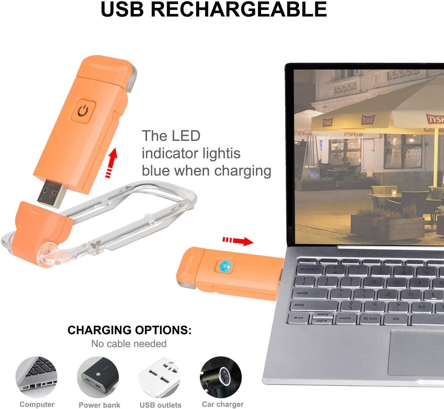 LUXSWAY USB Rechargeable Book Light for Reading,Small Book Reading Light in Bed,Clip On Bookmark Kids Light for Bed,Brightness Adjustable for Eye Care,2 4000K and 2 1550K LEDs for Bookworms