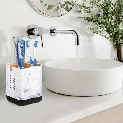 Boperzi Toothbrush Holders, Kids Toothbrush Holder with Drainage, Detachable Anti-Slip Electric Toothbrush Holder, Toothpaste Organizer Storage Caddy for Bathroom Countertop, Shower, Kitchen, Vanity