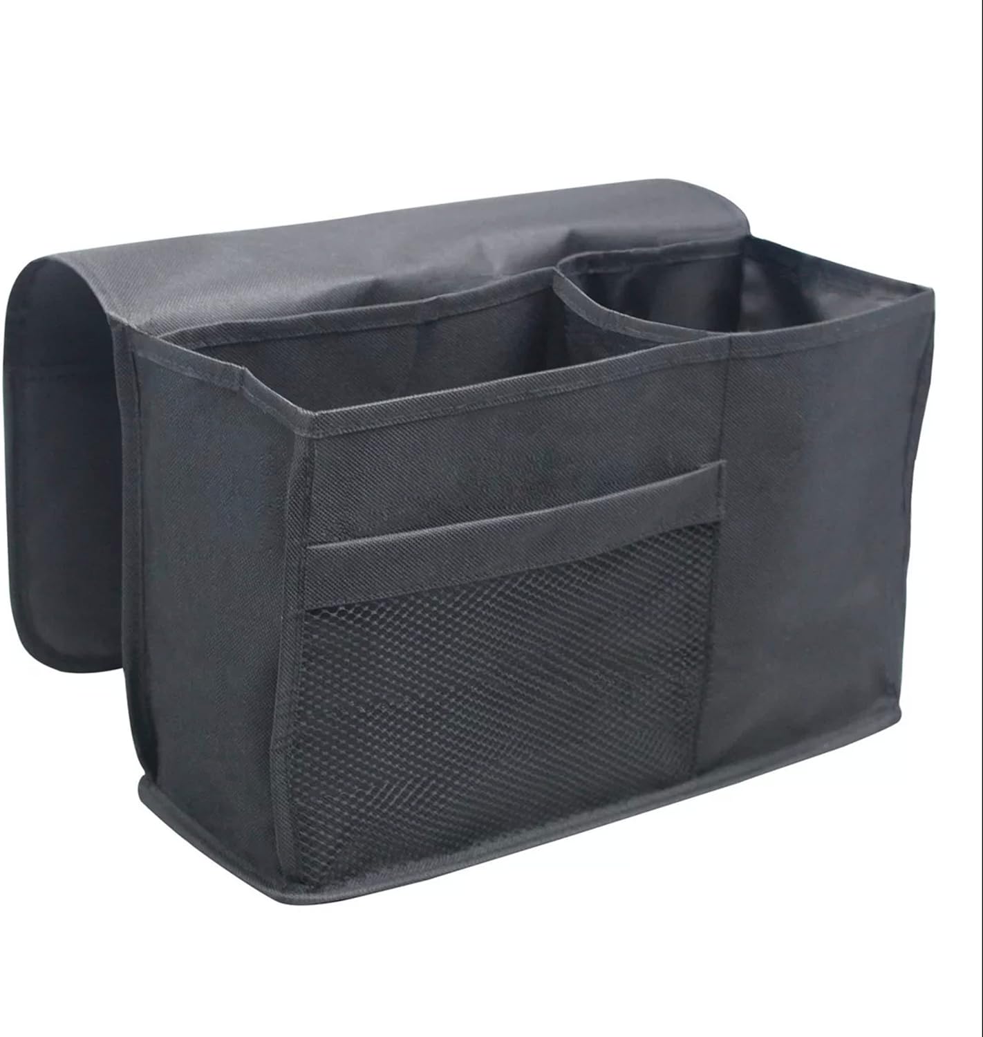Bedside Caddy Organizer for Bunk Bed, Loft Bed, and Dorm, Storage for Phone, Tablet, Remote, Magazines, Water Bottle, Perfect for College Dorm Room Essentials – Warsaw Grey