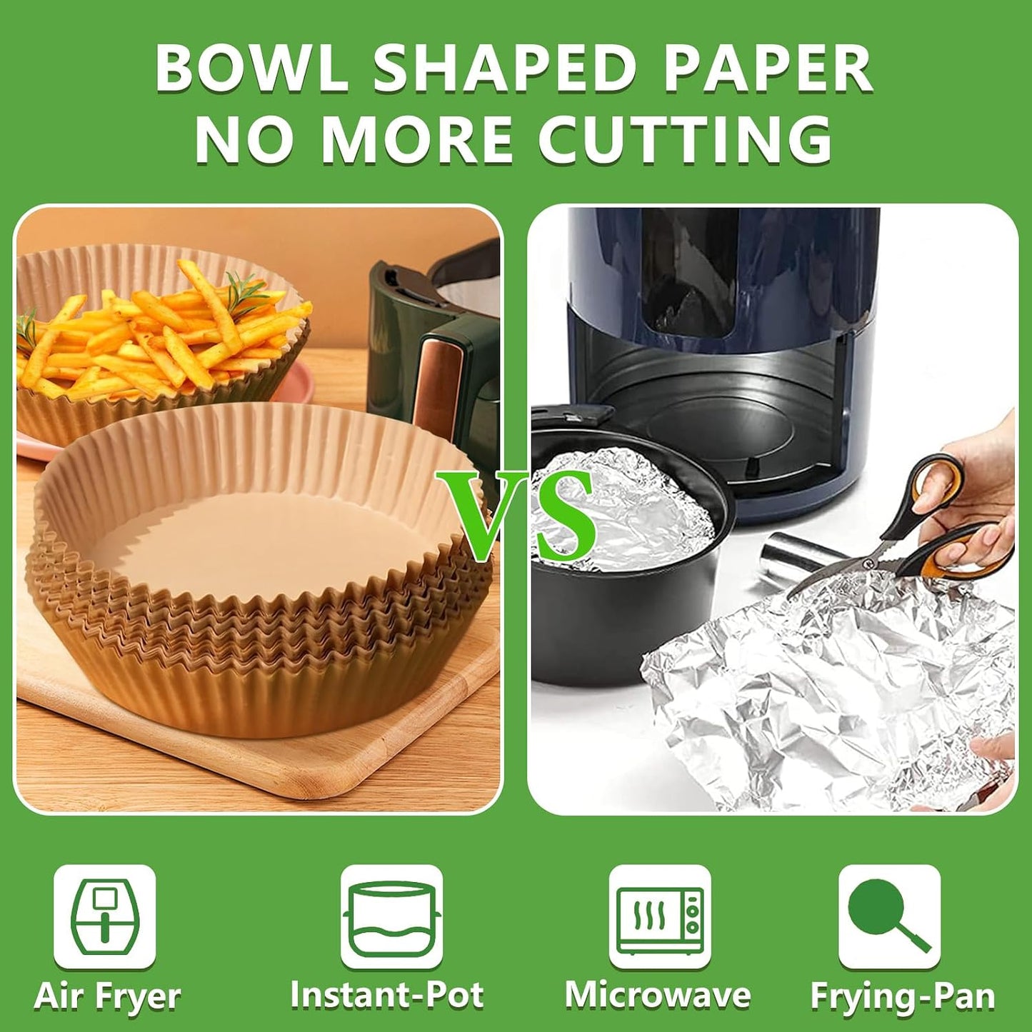 200PCS Air Fryer Liners for Ninja: Higher Non-Stick Disposable Parchment Paper Liner for Ninja DZ201/DZ401 Dual Airfryer Baking - Food Grade Ninja Air fryer Accessories (Rectangle - 8.6 x 5.5 inch)