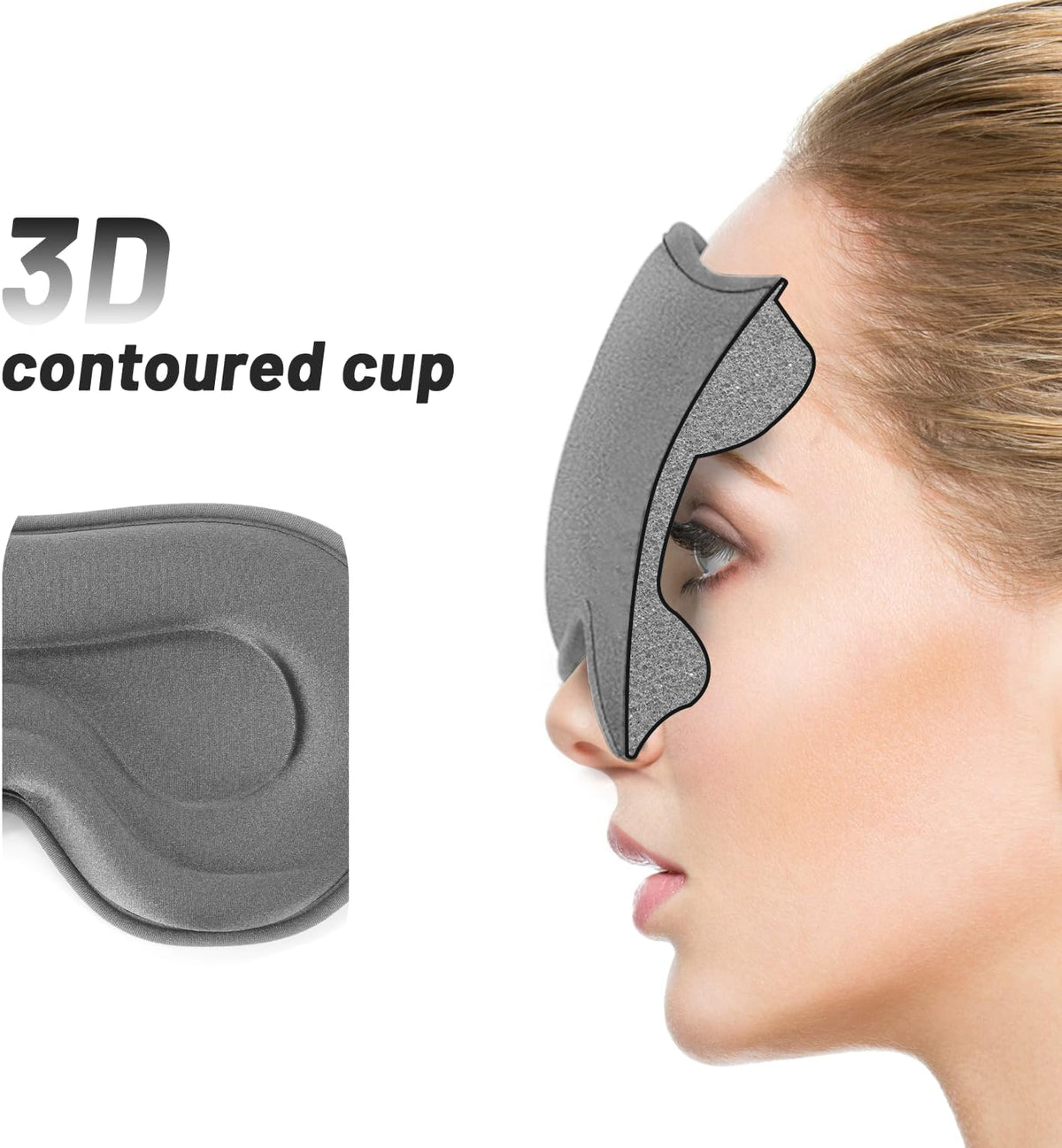 3D Weighted Eye Mask for Lash Extensions, Eye Covers for Sleep