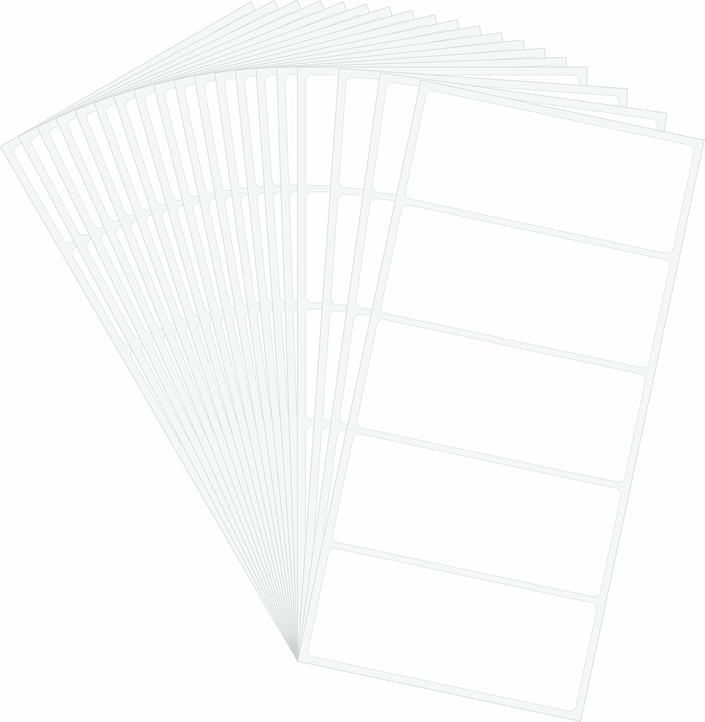 Hybsk 60 PCS Rectangle Removable Labels for Jars Containers Pantry Stickers- No Messy Residue After Use with Easy Write Surface (2 x 3 inch)