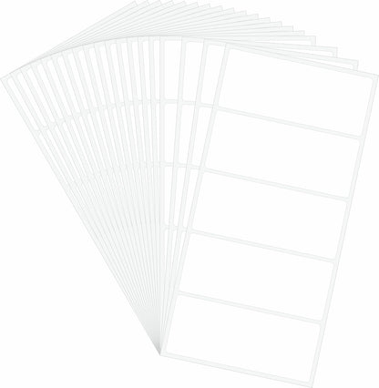 Hybsk 60 PCS Rectangle Removable Labels for Jars Containers Pantry Stickers- No Messy Residue After Use with Easy Write Surface (2 x 3 inch)