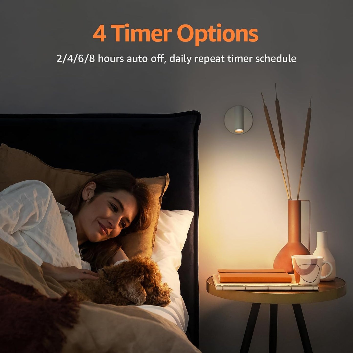 URTOM Wireless LED Spotlight Indoor with Remote Up Lights Indoor Dimmable Picture Light Battery Operated with Timer Rechargeable Spot Lights Accent Uplighting for Plant Wall Art, 1 Pack