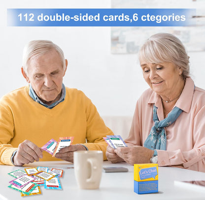 224 Questions Conversation Memory Cards Game for Dementia