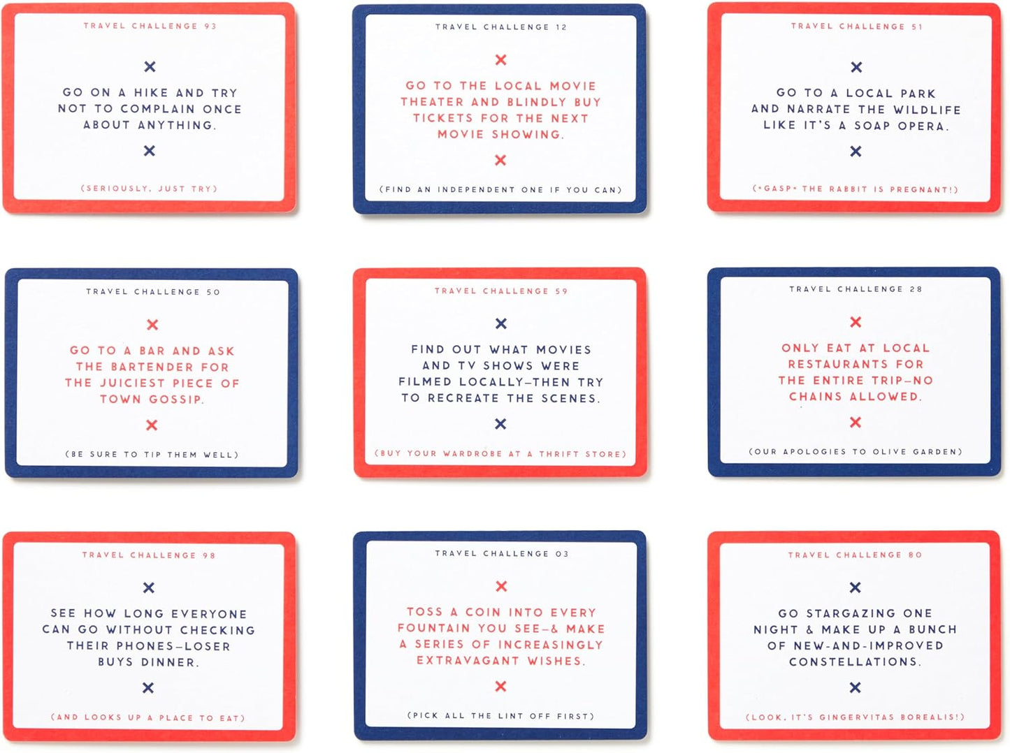 Brass Monkey - Challenge Accepted – Travel Tasks Deck of 100 Double Sided Unique Challenge Cards