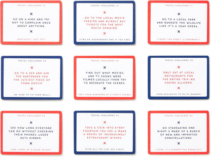 Brass Monkey - Challenge Accepted – Travel Tasks Deck of 100 Double Sided Unique Challenge Cards