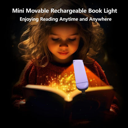 VAVOFO USB Rechargeable Bookmark Reading Light, Blue Light Blocking Amber LEDs for Bedtime Reading - Clip On, 9 Lighting Modes