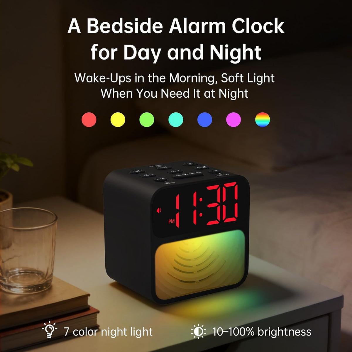 AuroraCalm Extra Loud Alarm Clock for Heavy Sleepers with 115dB Alarm