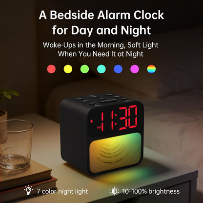 AuroraCalm Extra Loud Alarm Clock for Heavy Sleepers with 115dB Alarm