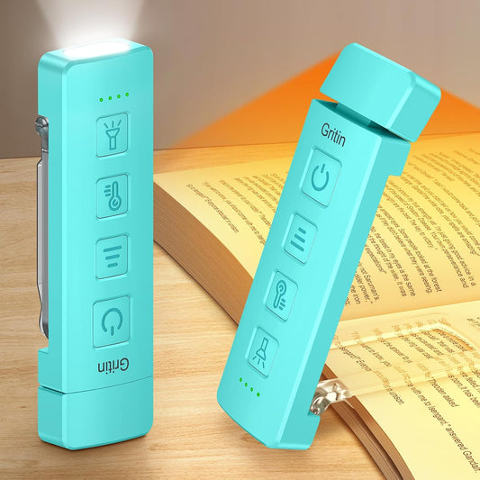 Gritin 2026 Gen 2 Rechargeable Book Light,2-in-1 Reading Light & Flashlight