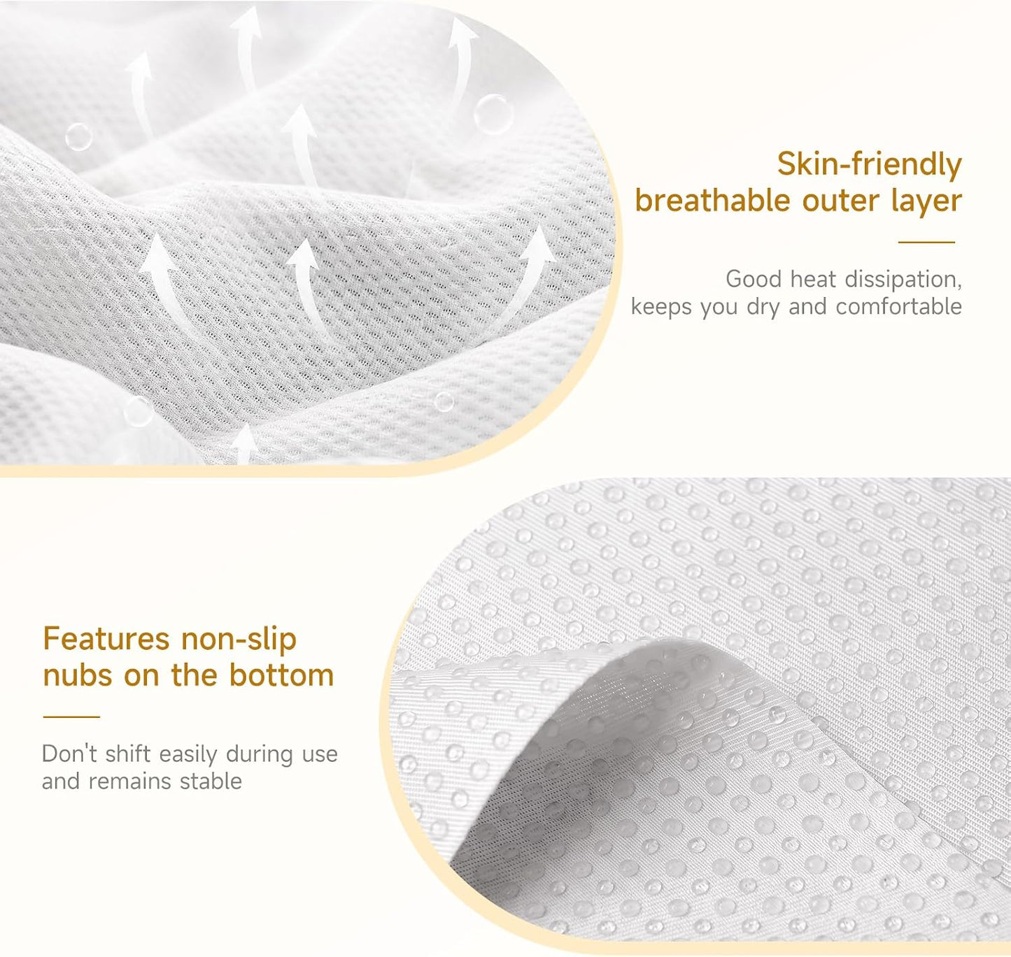 Leg Pillow Elevation Blood Circulation, 23.2×16.5×7.5in, White | Leg Elevating Pillows for After Surgery, Foot Knee Pillow for Back Pain, Memory Foam Wedge for Elevation for Leg Swelling