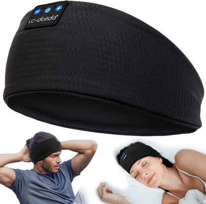 LC-dolida Sleep Headphones Headband Bluetooth 5.4, Sports Headband Earphones Wireless with Speaker Microphone USB C for Women Sleeping Gift Workout Jogging Yoga Insomnia Travel Meditation, Butterfly
