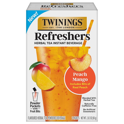 Twinings Strawberry & Raspberry Herbal Iced Tea, 72 Oversized Tea Bags, Makes 18 Pitchers or 144 Servings, Unsweetened, Naturally Caffeine-Free, 72 Count (Pack of 1)