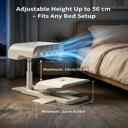 Under Sheets Cooling Fan, Bed Cooling System With 5 Speeds And Remote, Rechargeable Cooling Fan For Beds, Adjustable Height Mattress Fans For Under Blankets，
