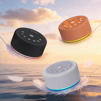 Sound Machine Night Light White Noise Brown Noise Machine 30 Non Looping Sounds 12 Lights 5 Timers 36 Adjustable Volume Memory Function Sleep Sounds Machine for Baby Kids Adult & Home Office Travel