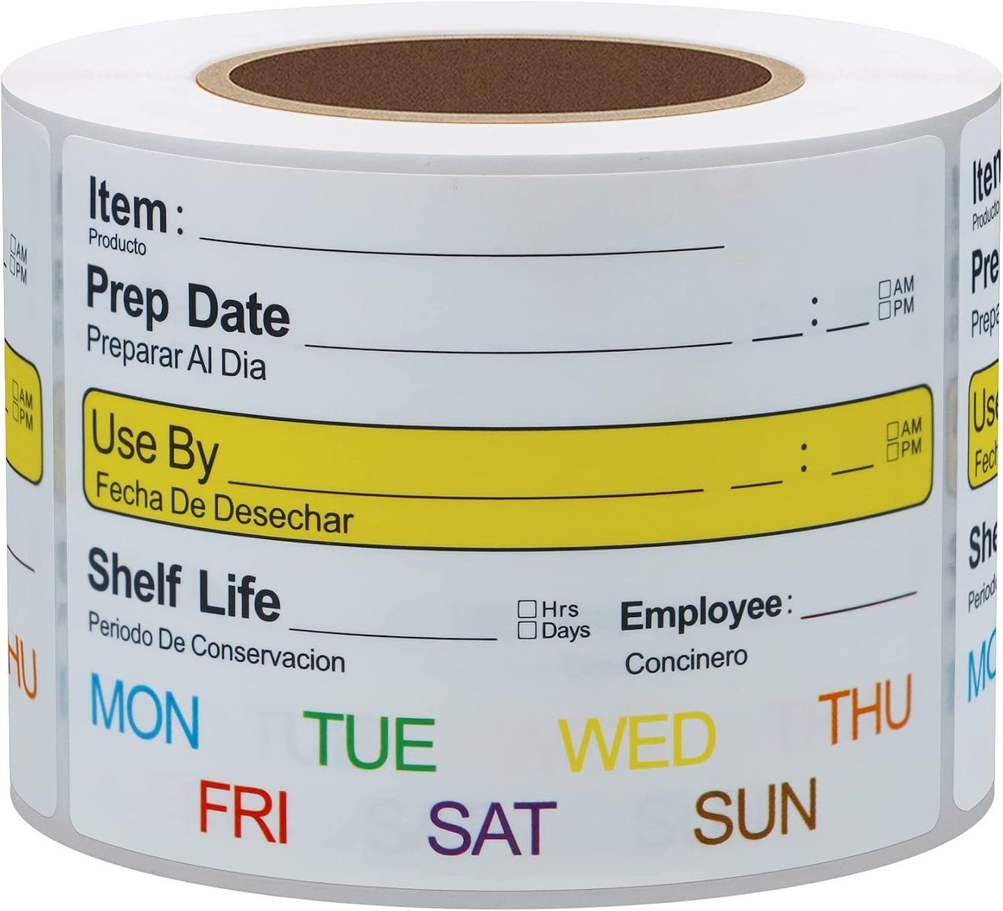 Hybsk 2 x 3 Inch Removable Freezer Food Labels- Easy Clean Leaves No Residue Food Storage Freezer Stickers Perfect for Reusable Containers 300 Stickers (Type 2)