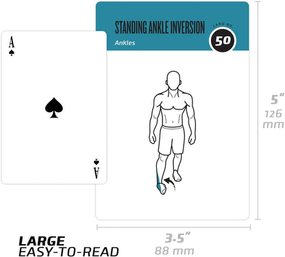 NewMe Fitness Stretching Workout Cards, Fitness Deck for Women and Men