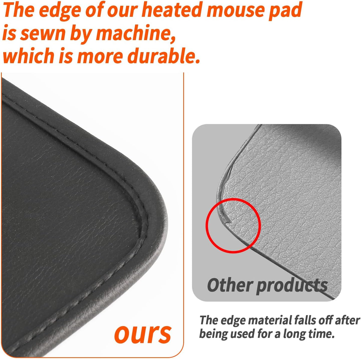 Mymyth Heated Desk Pad, Warm Mouse Pad, Foot Warmer - 8 Speeds Heated Control with Digital Display - 31.5‘’×17.5” Extended Edition Gaming Mouse Mat - Auto Shutoff