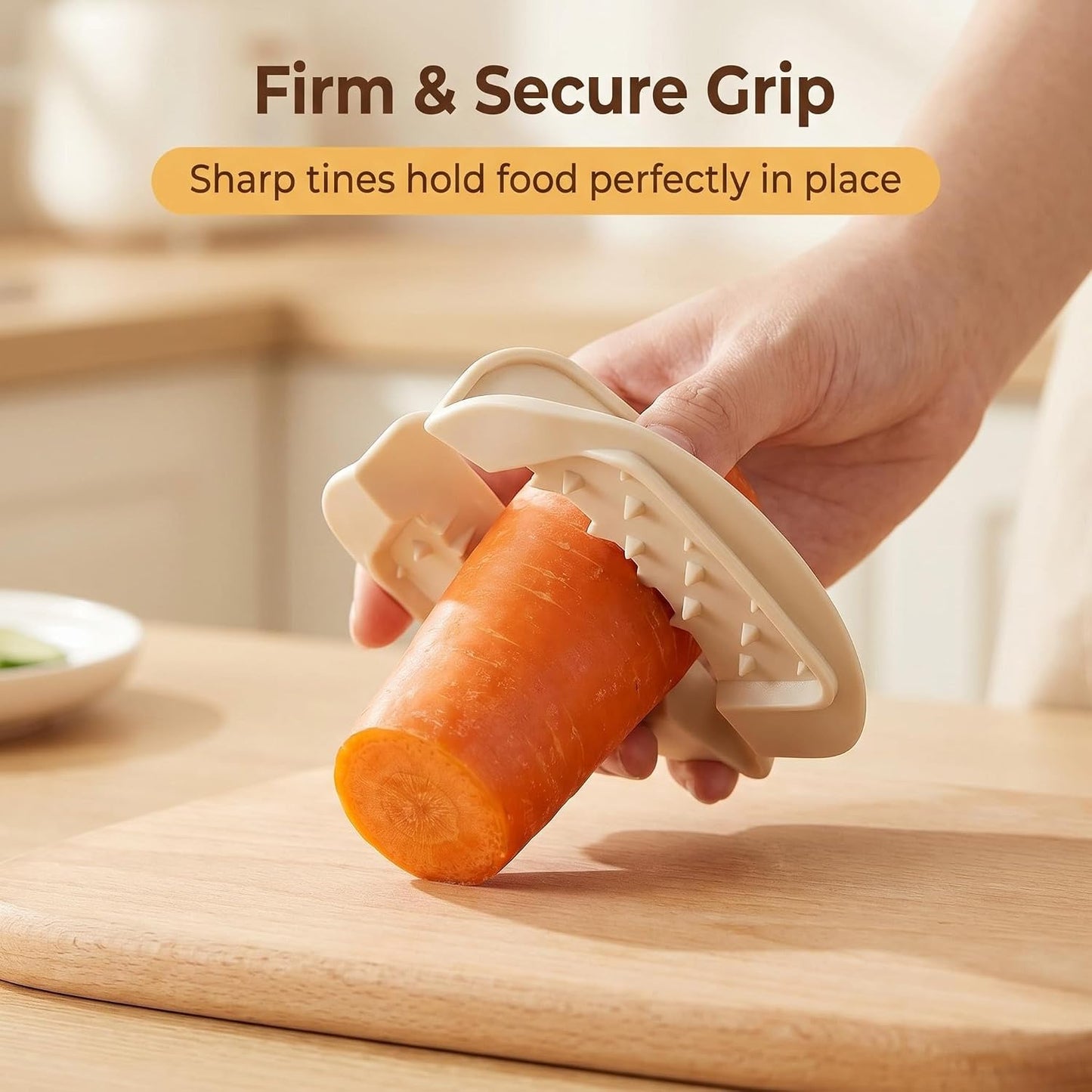 NACOLUS Finger Guard for Mandoline Slicer & Grater, Kitchen Safety | BPA-free finger guards for cutting food while grating,slicing,secure tines grip veggies&foods,Fits mandolines,graters,knives