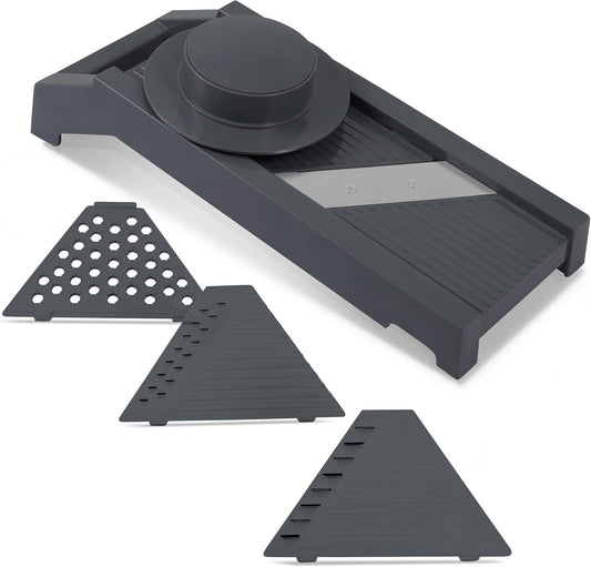 Culinare Multi-Blade Mandoline Slicer, Vegetable, Cheese Chopper and Grater, 4 Interchangeable Blades, Safety Guard, Non-Slip Base