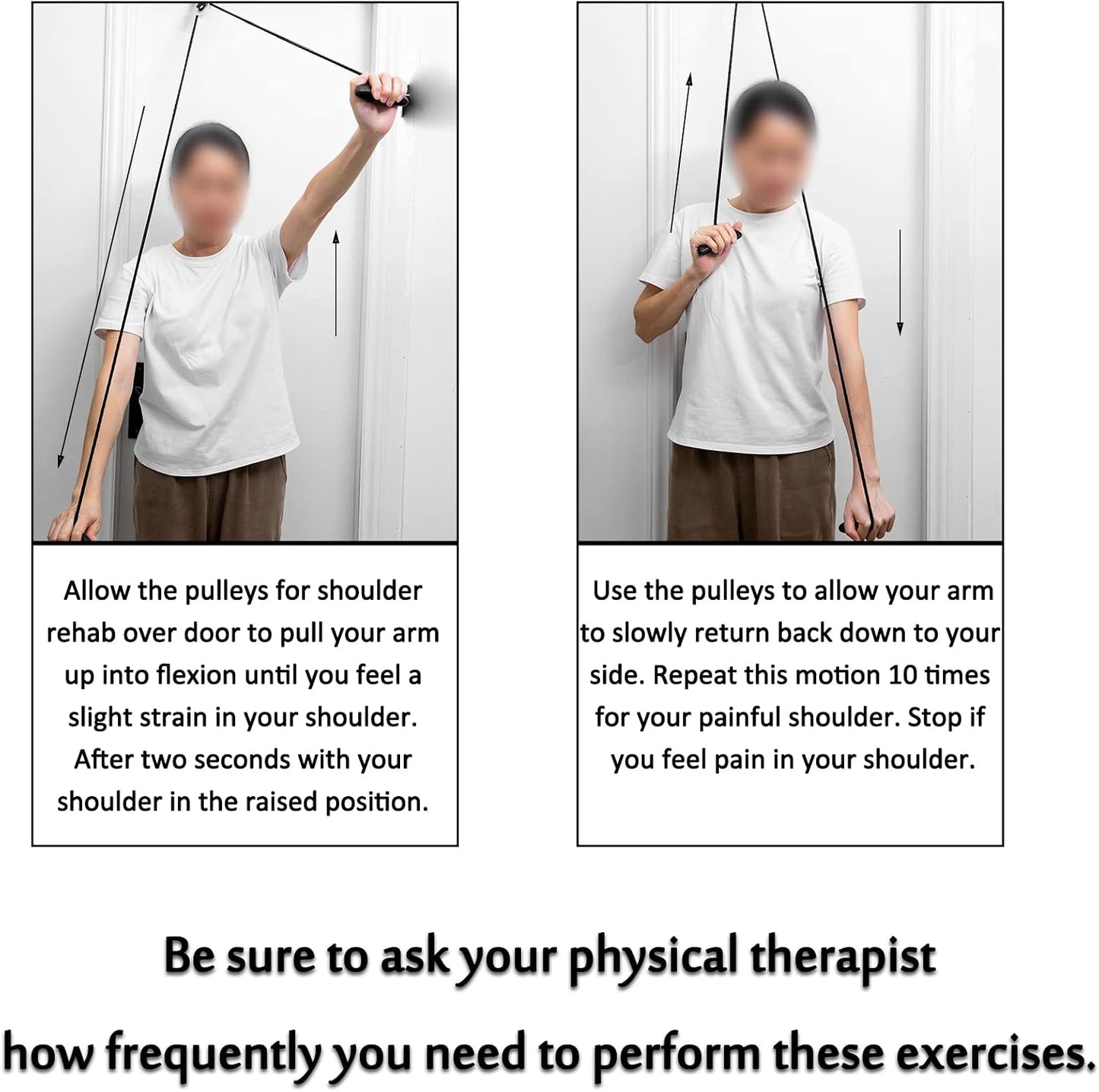 Shoulder Pulley Over The Door Physical Therapy System | Over-the-door exercise pulley designed for shoulder physical therapy exercises.