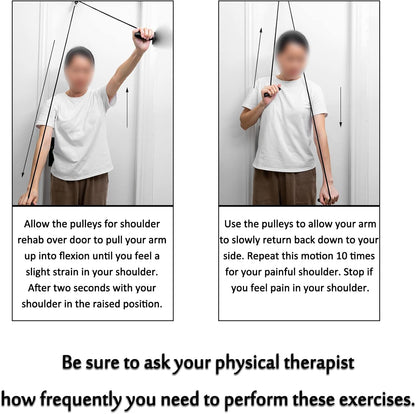 Shoulder Pulley Over The Door Physical Therapy System | Over-the-door exercise pulley designed for shoulder physical therapy exercises.