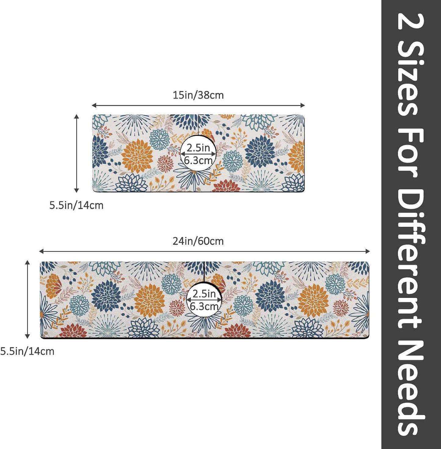 24" X 5.5" Kitchen Sink Splash Guard Faucet Mat Mandala Super Absorbent Fast Drying Faucet Guard & Draining Mat Sink Splash Guard Behind Faucet for Kitchen, Bathroom