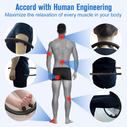 Trigger Point Massage Tool, Manual Back & Neck Massager Stick | Manual back massagers for neck & shoulder massage. Precision s-hook release tool provides deep tissue muscle knot pain relief