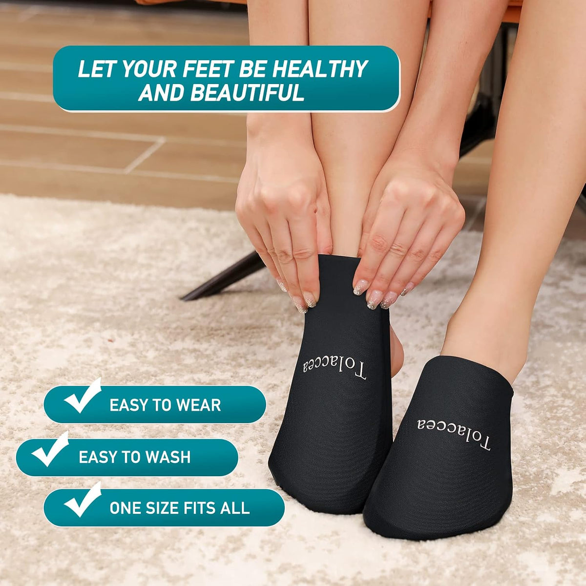 Foot Toes Ice Pack with Forefoot Gel Ice Pack Cold & Hot Therapy, 1 Pair