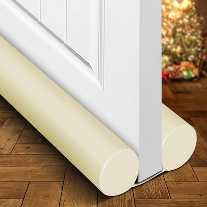 Holikme Under Door Draft Stopper Door Seal Gap Filler Weather Stripping | 36 Inch Soundproofing Noise Blocker Window Breeze Adjustable Draft Blocker for Bottom of Door Stop Light, Air, Dust, Gray