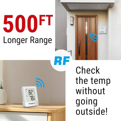 TempPro TP49 Digital Hygrometer Indoor Thermometer | Humidity Meter Room Thermometer with Temperature and Humidity Monitor Mini Hygrometer (Previously ThermoPro)
