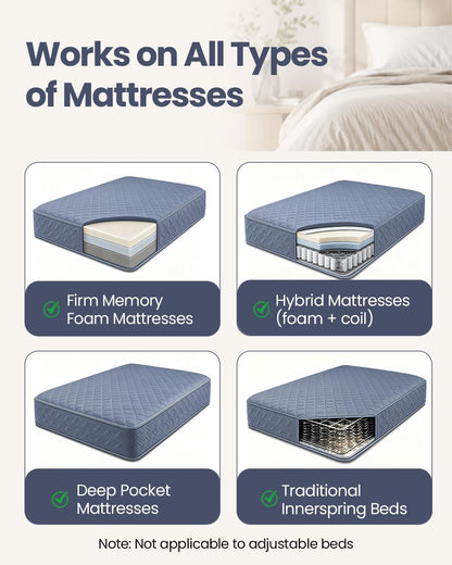 Bed Sheet Holders, Fitted Sheet Holder, 10 Twist-Locks, 360°Secure Fit