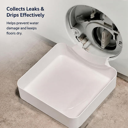 Washer Drain Pan, Washing Machine Drainage Tray, Universal Front-Load Washing Machine Drain Pan, Easy Installation for Basements, Apartments, Mobile Homes, Garages, and Rentals (Style A)