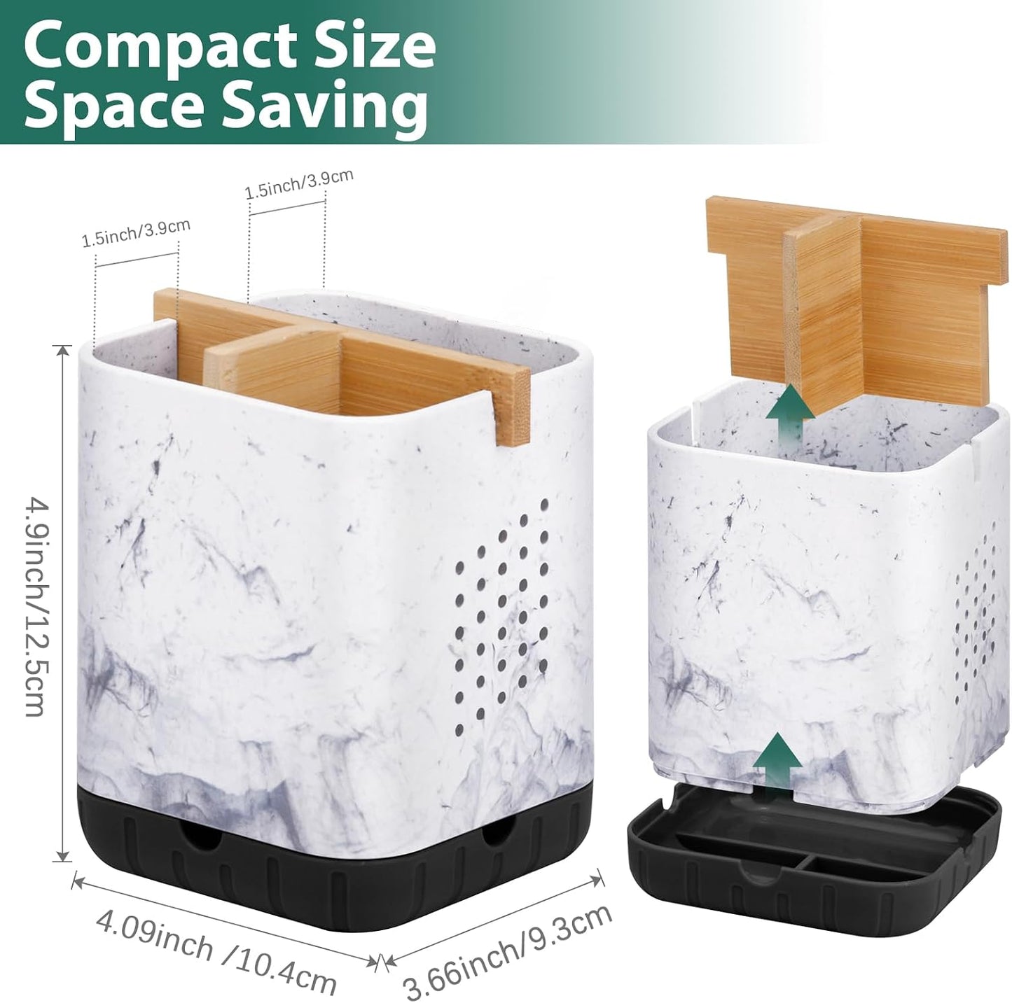 Boperzi Toothbrush Holders, Kids Toothbrush Holder with Drainage, Detachable Anti-Slip Electric Toothbrush Holder, Toothpaste Organizer Storage Caddy for Bathroom Countertop, Shower, Kitchen, Vanity