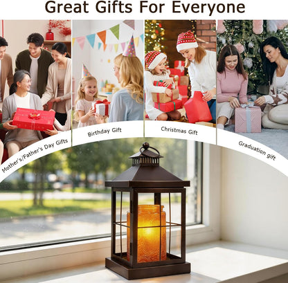 2026 New Candle Warmer Lamp with Timer,Compatible with 3 Wick Candles Jars,Vintage Candle Warmer Lantern Lamp,Dimmable Farmhouse Candle Lamp Warmer,Fully Enclosed and Hanging Up Designed