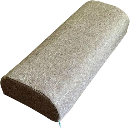 Knee Pillow Half Moon for Back Sleeping, Knee Wedge Pillow for Back Pain,Body Pillow Leg Pillow for Side Sleeping, Knee Bolster Pillow for Legs Support, Half Moon(17,45x18x10cm/18x7x4in)