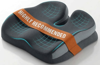 Memory Foam Ergonomic Seat Cushion for Office Chairs Pain Relief