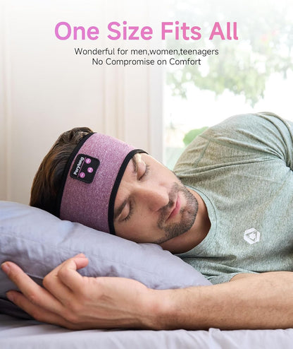 Sleep Headphones | Bluetooth 5.4 Headband | Wireless Earbuds Earphones Sweat Resistant with Ultra-Thin HD Stereo Speaker, Headphone Band for Side Sleepers Workout Running Tech Gadgets Unique Gifts