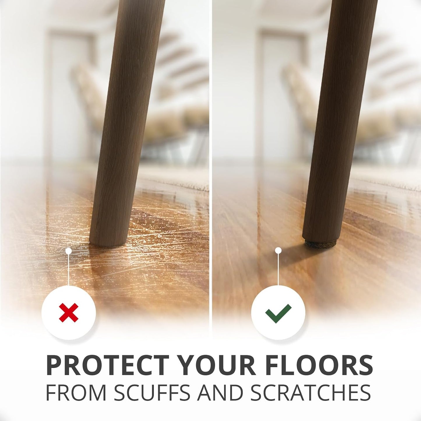 Felt Furniture Pads X-PROTECTOR 235 PCS Premium Furniture Pads - Felt Pads Furniture Feet Best Wood Floor Protectors - Protect Your Hardwood & Laminate Flooring! | Furniture Feet Best Wood Floor Protectors - Protect Your Hardwood & Laminate Flooring!