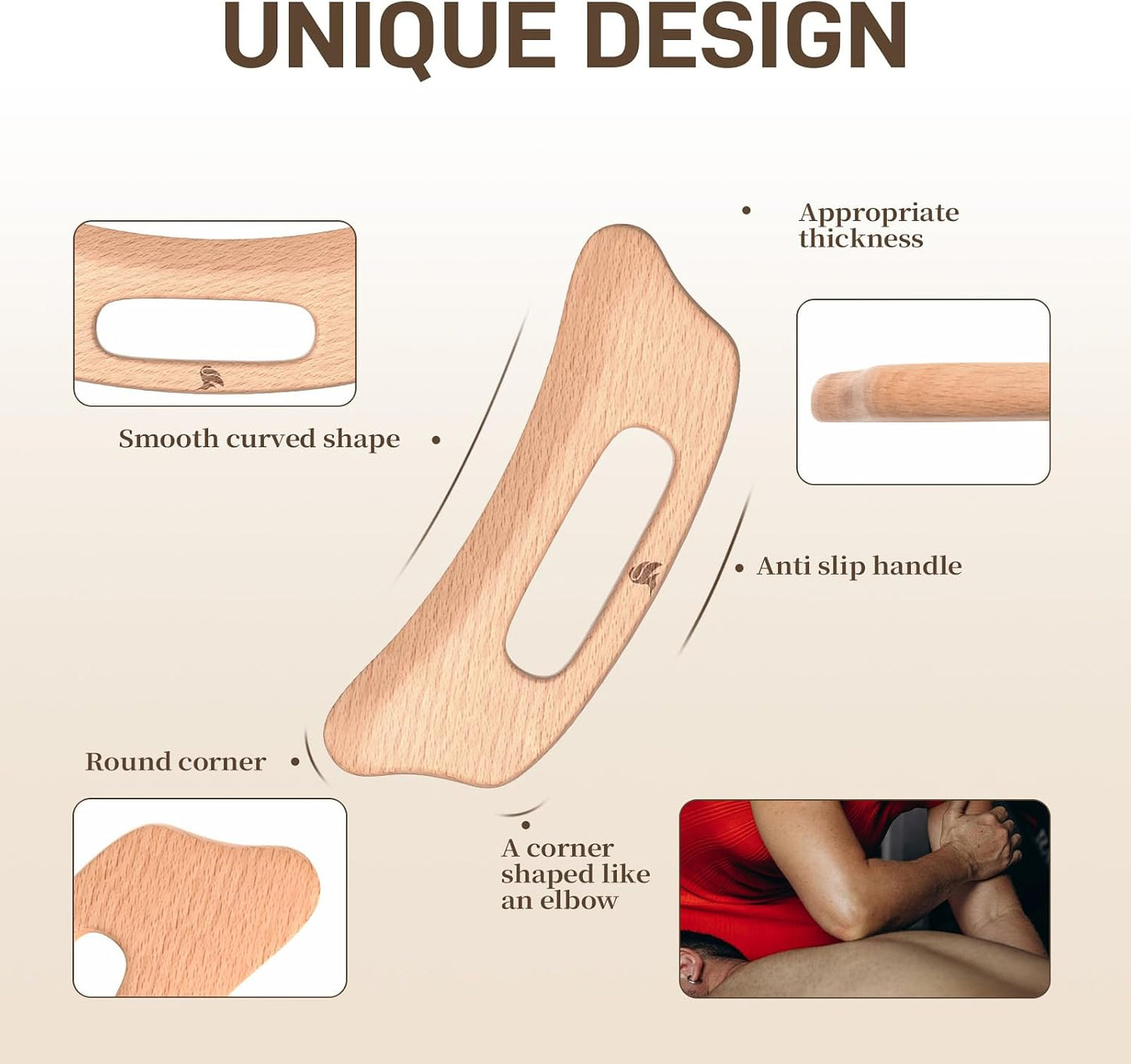 Wood Massage Tool (gua sha Board 2)
