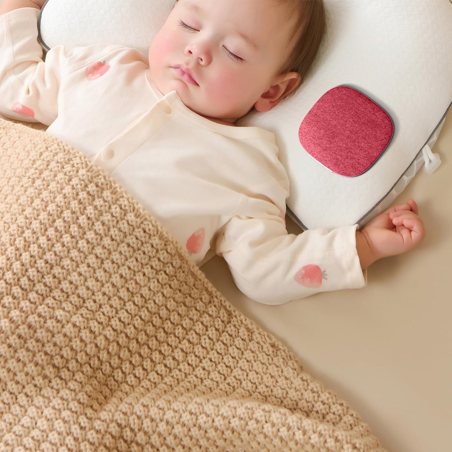 Under Pillow Speaker for Sleeping, Pillow Speaker for Sleeping with White Noise &Timer, Wireless Sleep Aid with Stereo Bass Private Sleep Headphones for Side Sleepers-Light Purple